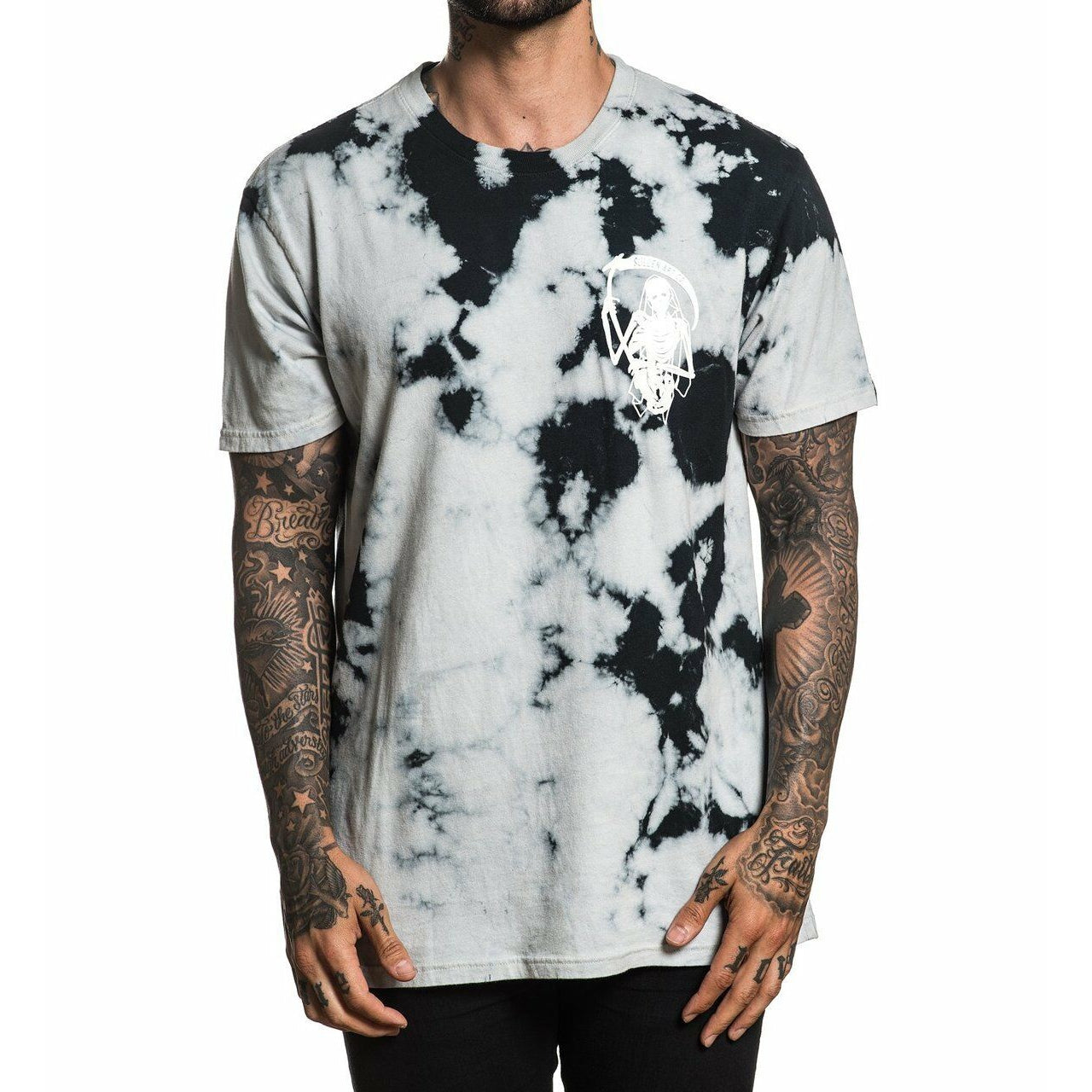 Black Heart Premium Fit Mens T-Shirt-Mens T-Shirts & Tanks-Scarlett Dawn