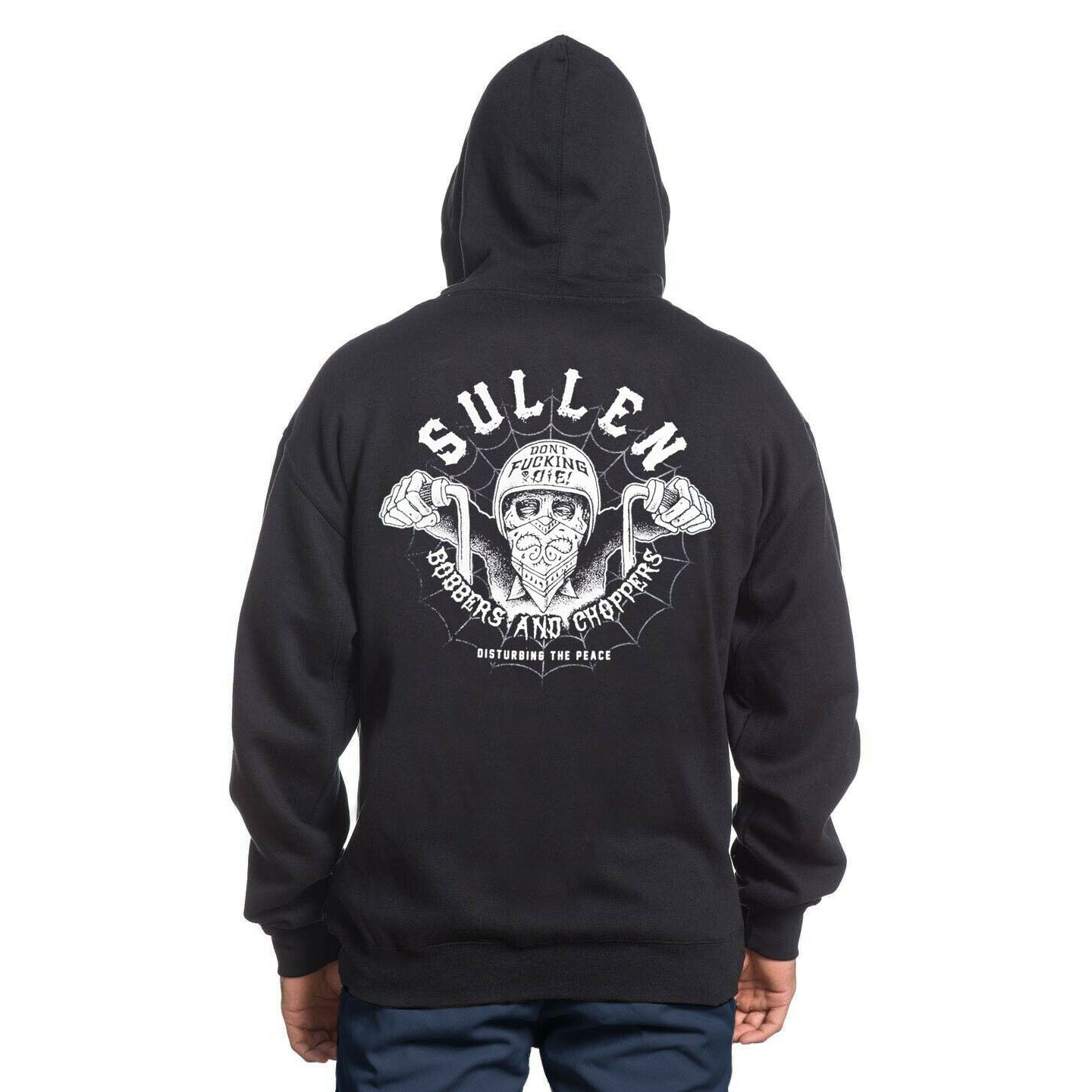 Bobbers and Choppers Mens Zipped Hoodie-Mens Jumpers, Hoodies & Long Sleeves-Scarlett Dawn