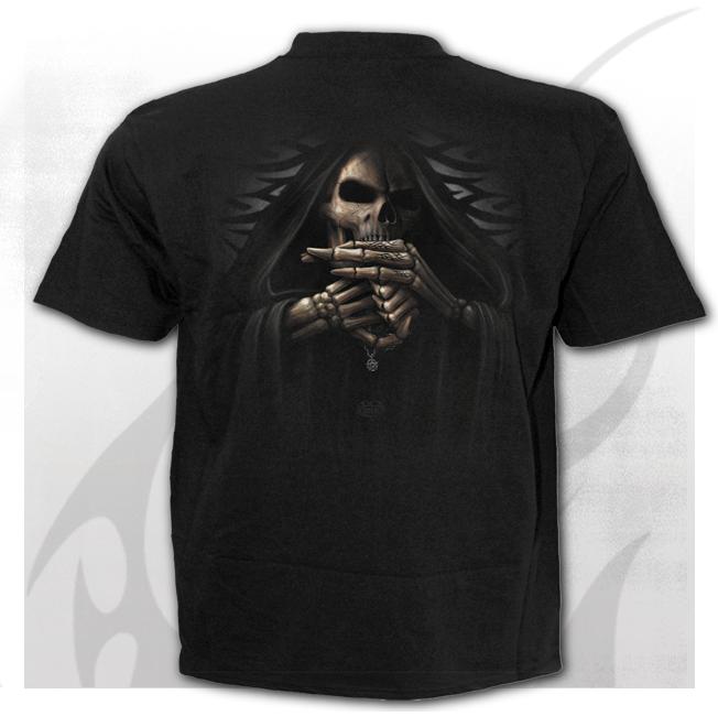 Bone Finger Black Mens T-Shirt-Mens T-Shirts &amp; Tanks-Scarlett Dawn