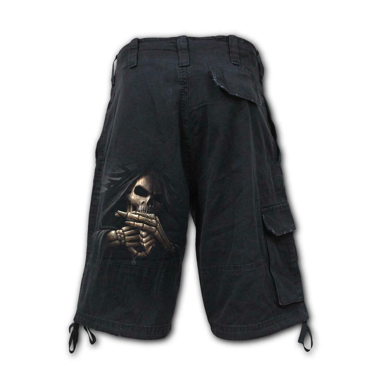 Bone Finger Mens Vintage Cargo Shorts-Mens Shorts &amp; Pants-Scarlett Dawn