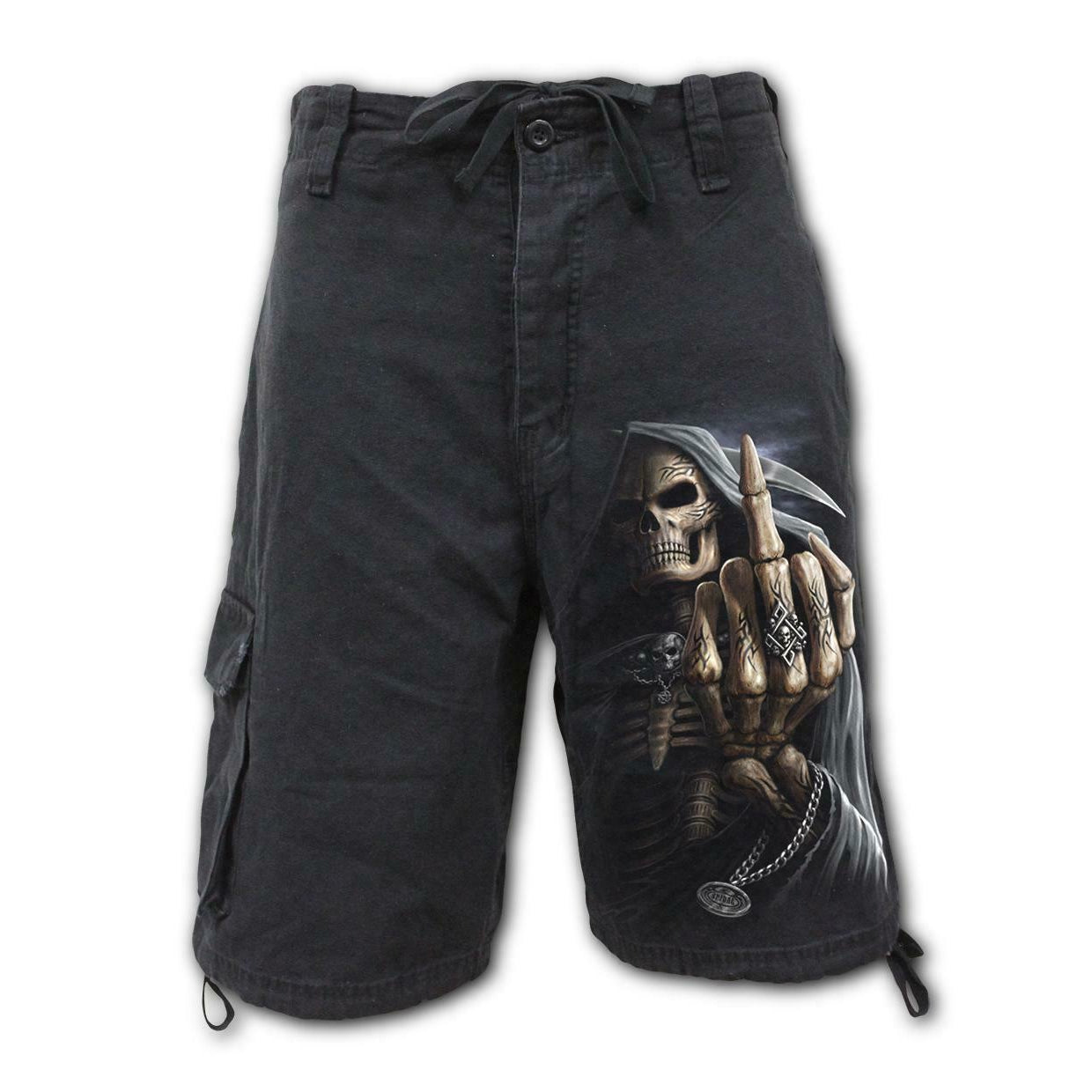 Bone Finger Mens Vintage Cargo Shorts-Mens Shorts & Pants-Scarlett Dawn