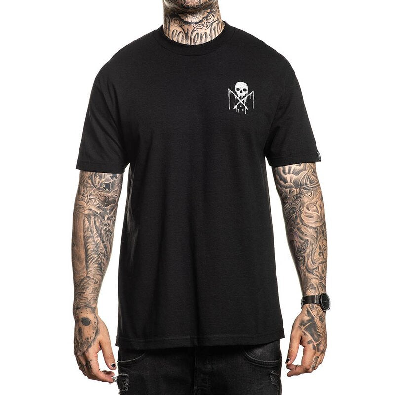 Bound By Ink Black Standard Fit Mens T-Shirt-Mens T-Shirts & Tanks-Scarlett Dawn