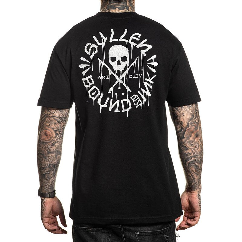 Bound By Ink Black Standard Fit Mens T-Shirt-Mens T-Shirts &amp; Tanks-Scarlett Dawn