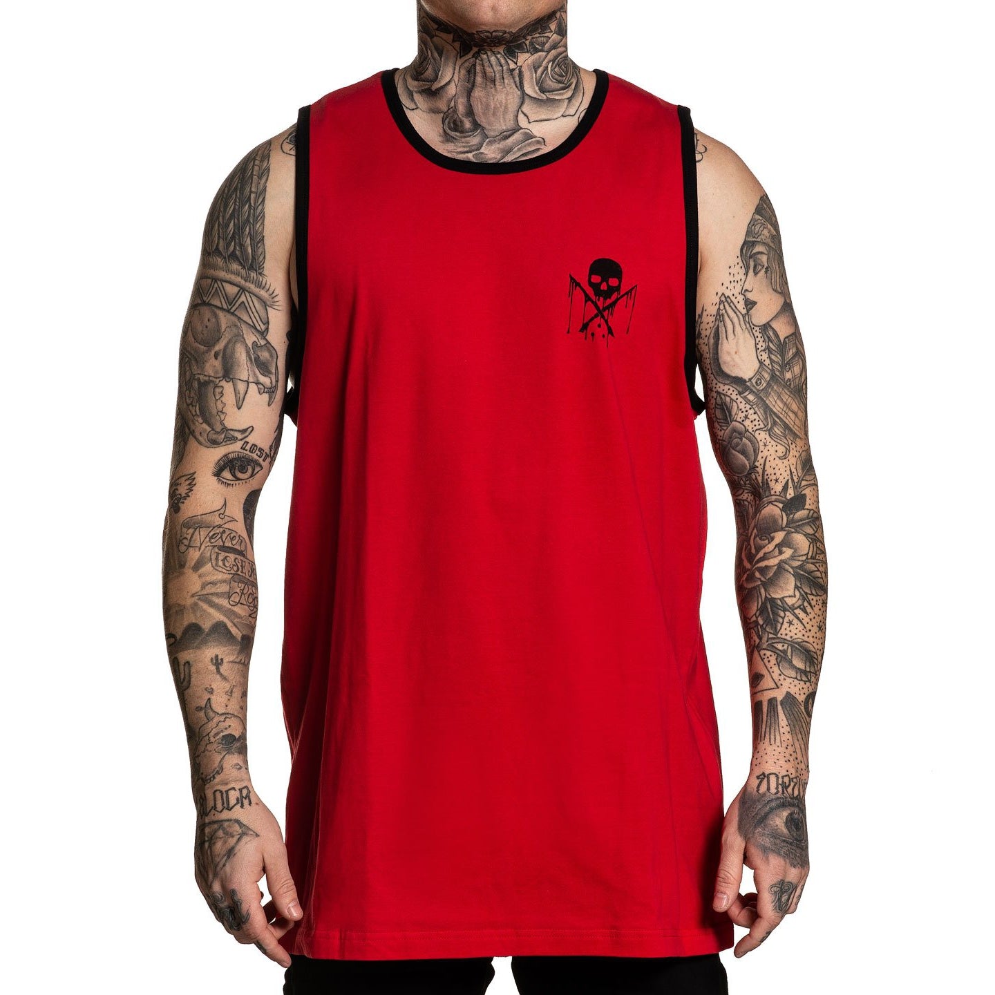 Bound By Ink Premium Fit Mens Tank-Mens T-Shirts & Tanks-Scarlett Dawn