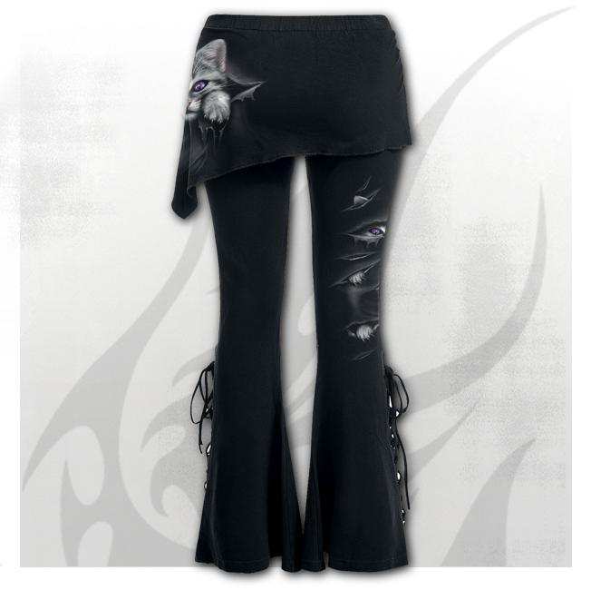 Bright Eyes 2 in 1 Boot-Cut Leggings With Micro Slant Skirt-Womens Leggings & Pants-Scarlett Dawn