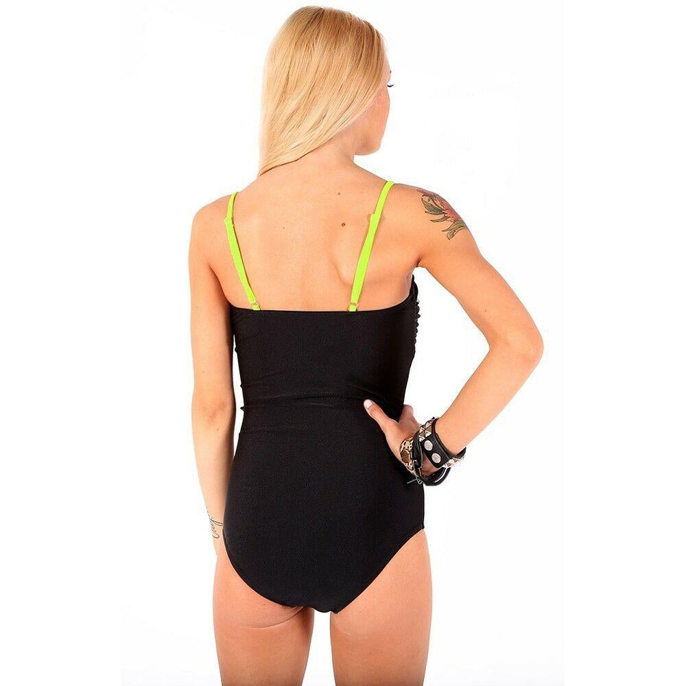 Caged Zipper Monokini Swimsuit-Womens Swimwear-Scarlett Dawn