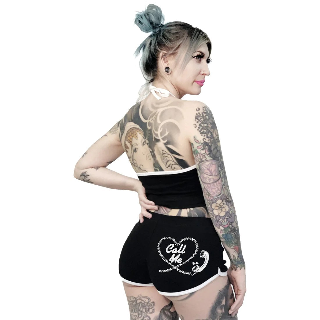 Call Me Womens Dolphin Hot Shorts-Womens Shorts & Skirts-Scarlett Dawn