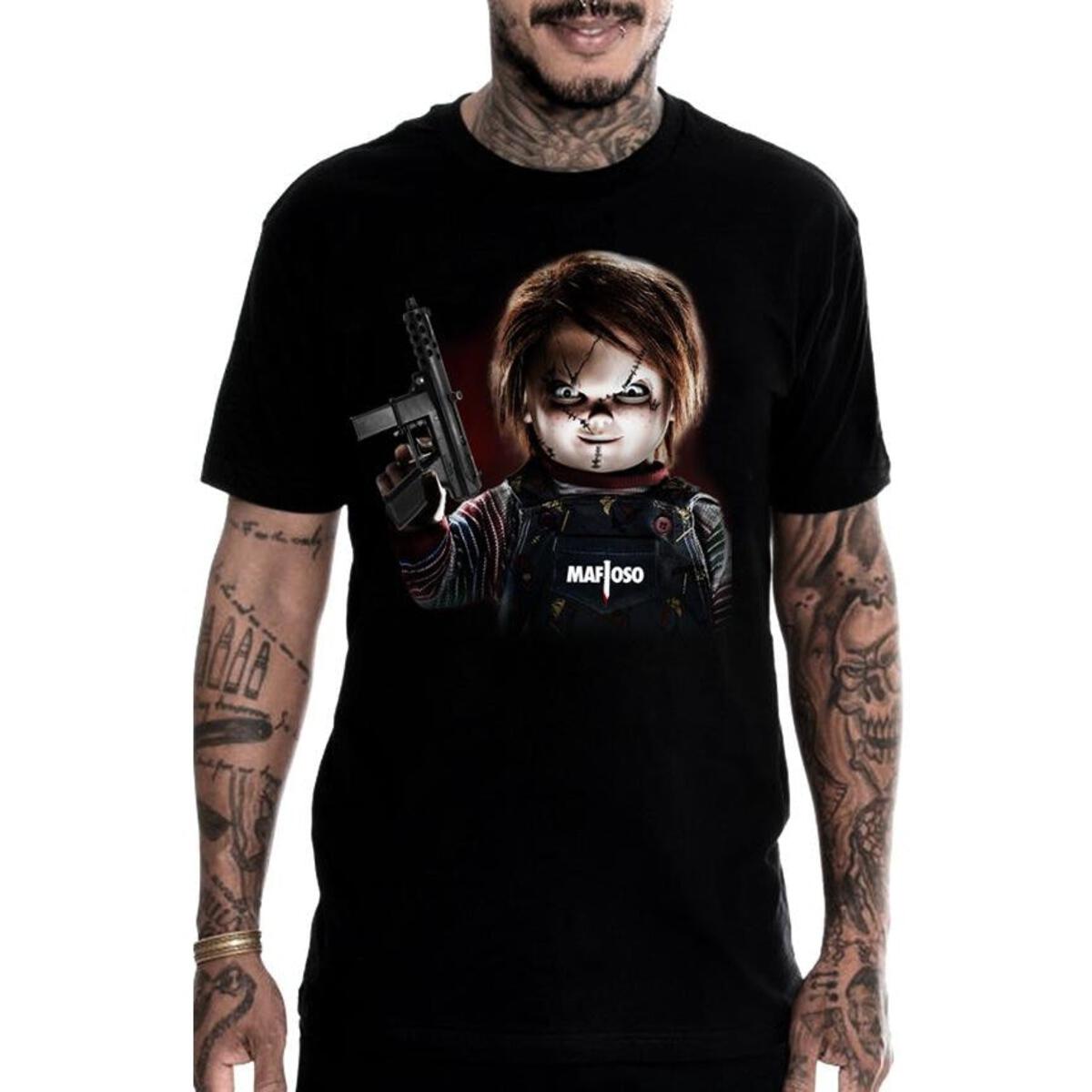 Chucky Black Mens T-Shirt-Mens T-Shirts &amp; Tanks-Scarlett Dawn