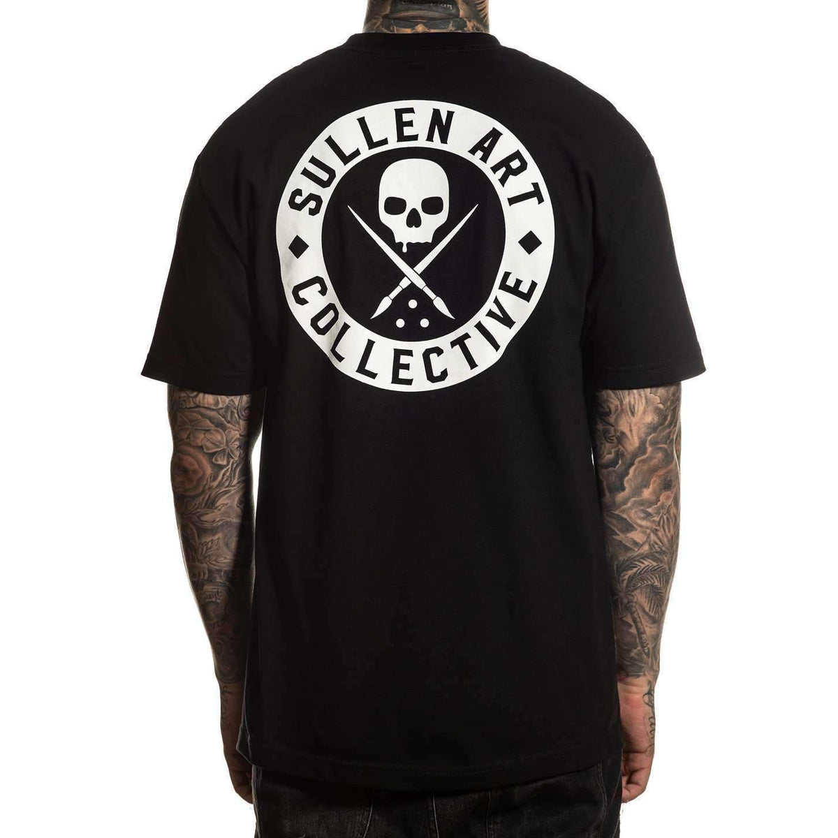 Classic Badge Black Standard Fit Mens T-Shirt-Mens T-Shirts &amp; Tanks-Scarlett Dawn