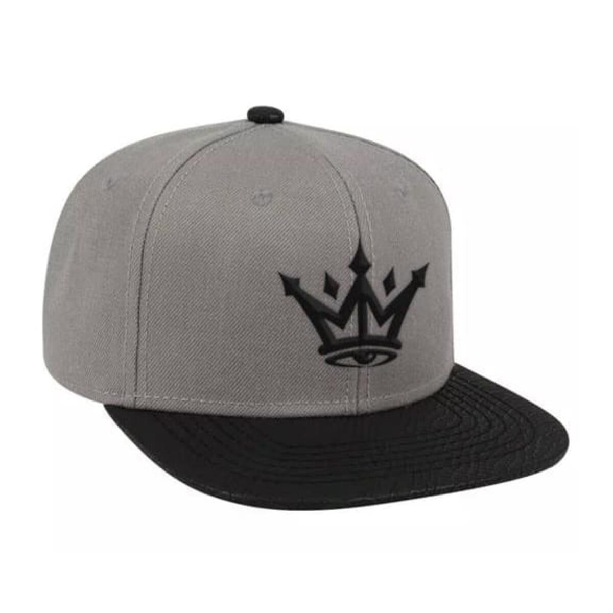 Cobra Grey Strap Back Cap-Mens Beanies, Hats & Snapback Caps-Scarlett Dawn