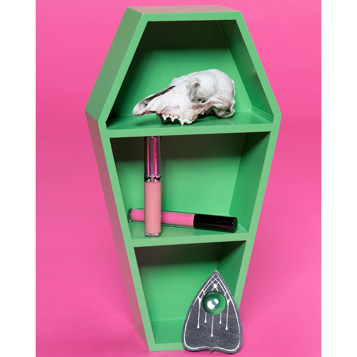 Coffin Shelf Green-Coffin Shelves-Scarlett Dawn