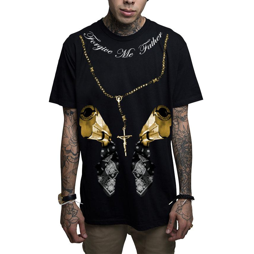 Confessions GOLD Black Mens T-Shirt-Mens T-Shirts & Tanks-Scarlett Dawn