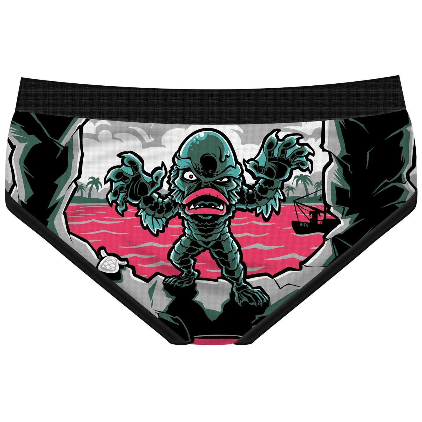 Creature From The Red LaPoon Period Panties-Womens Underwear-Scarlett Dawn
