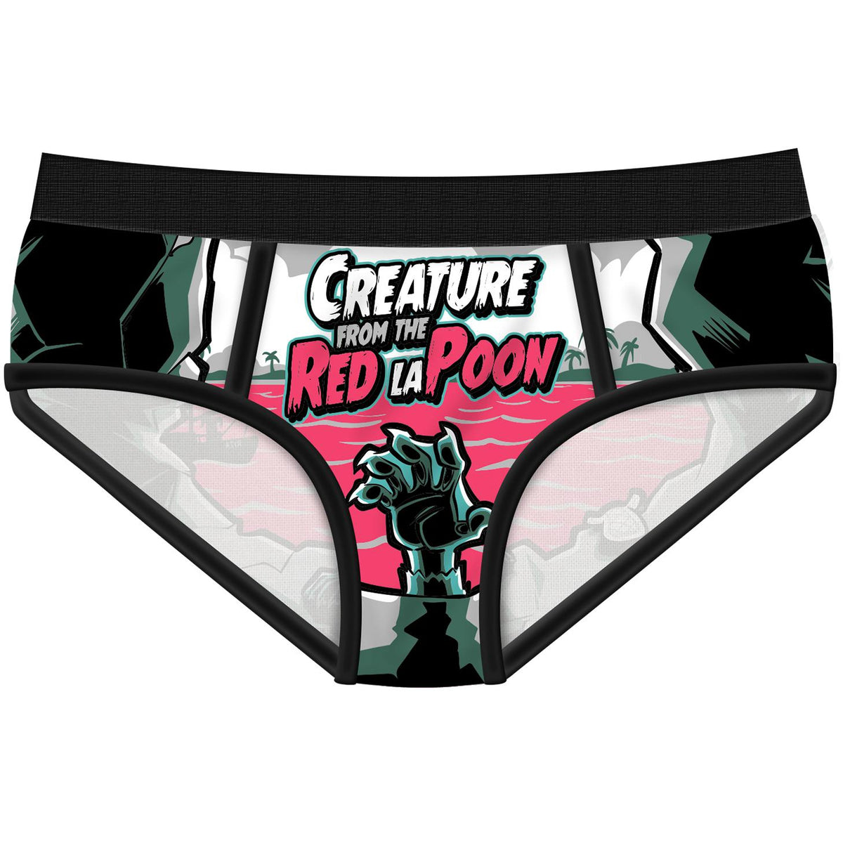 Creature From The Red LaPoon Period Panties-Womens Underwear-Scarlett Dawn