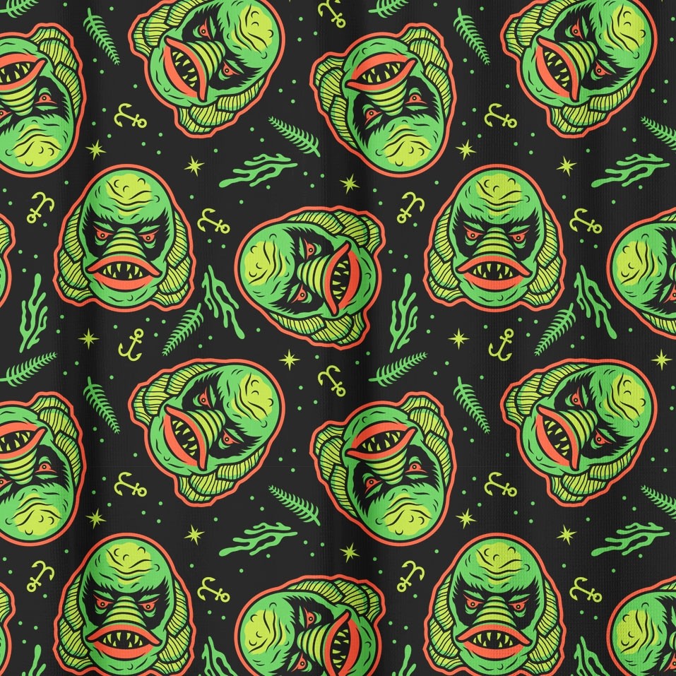 Creature Shower Curtain-Shower Curtains-Scarlett Dawn