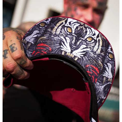 Daggers And Tigers Snapback Cap-Mens Beanies, Hats & Snapback Caps-Scarlett Dawn
