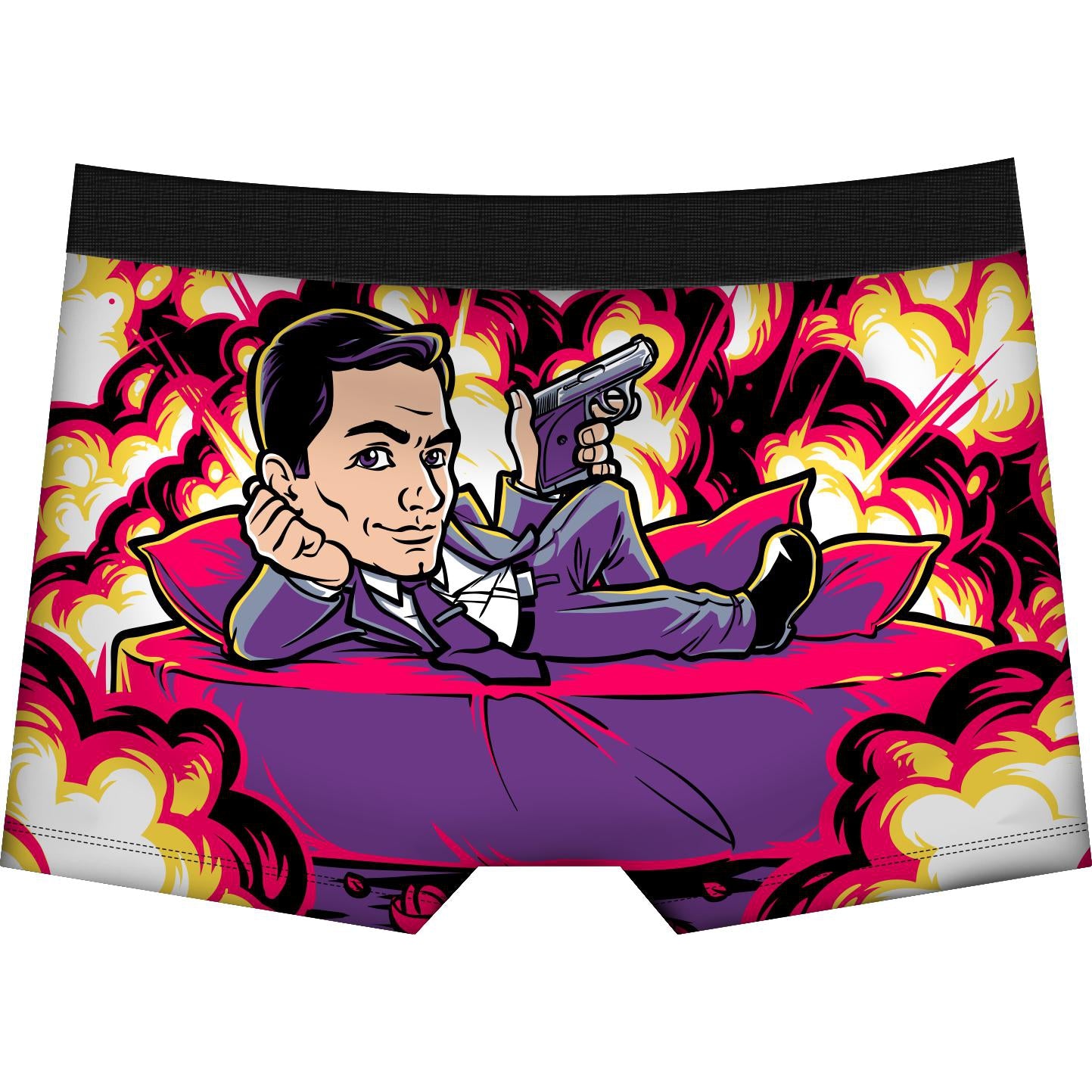 Danger Zone Mens Trunks-Mens Underwear-Scarlett Dawn