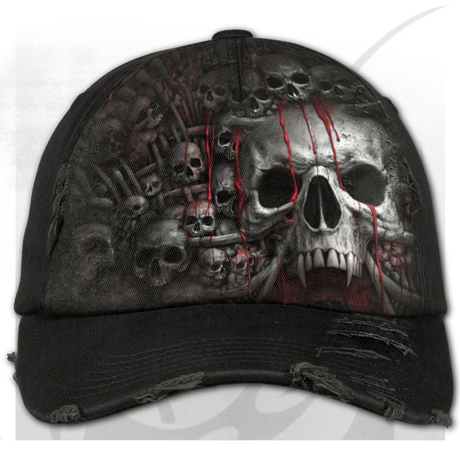 Death Ribs Baseball Cap-Mens Beanies, Hats & Snapback Caps-Scarlett Dawn