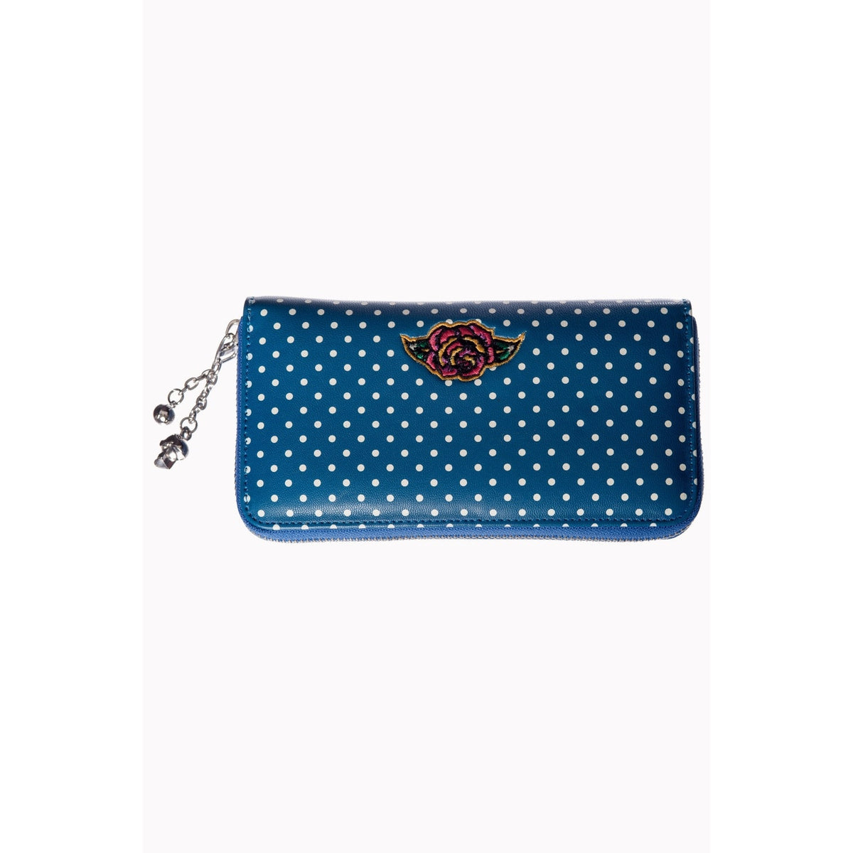 Dia De Muertos Blue Womens Wallet-Womens Handbags, Purses &amp; Wallets-Scarlett Dawn