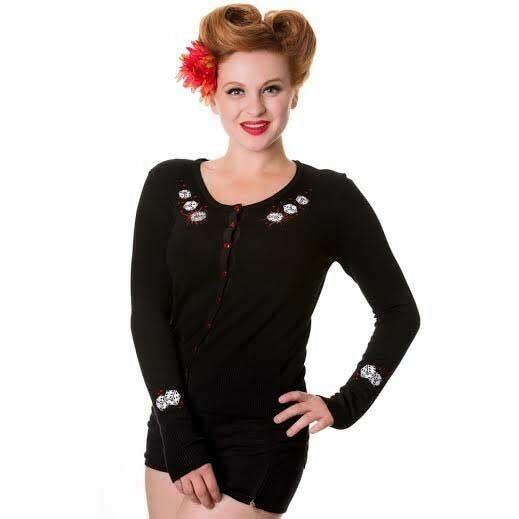 Dice Womens Cardigan-Womens Cardigans-Scarlett Dawn