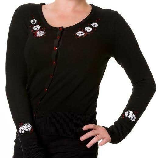 Dice Womens Cardigan-Womens Cardigans-Scarlett Dawn