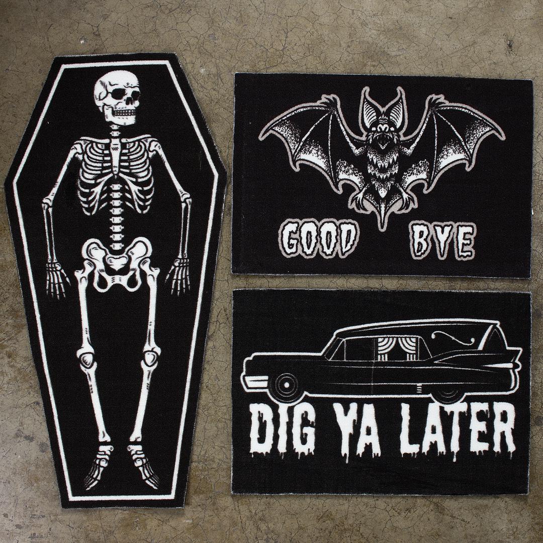 Dig You Later Hearse Door Mat-Rugs & Mats-Scarlett Dawn