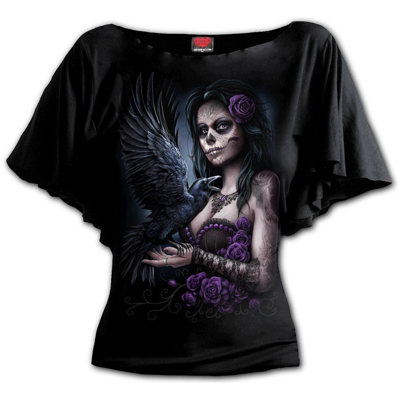 DOTD Raven Boat Neck Bat Sleeve Womens Top-Womens Tops-Scarlett Dawn