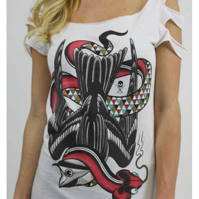 Downward Sparrow Womens Top-Womens Tops-Scarlett Dawn