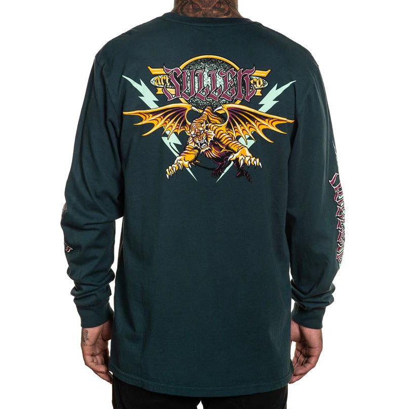 Electric Tiger Premium Long Sleeve Shirt-Mens Jumpers, Hoodies & Long Sleeves-Scarlett Dawn