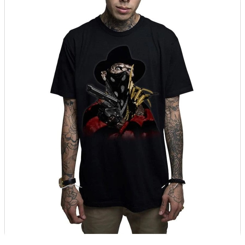 Elm St. Black Mens T-Shirt-Mens T-Shirts & Tanks-Scarlett Dawn