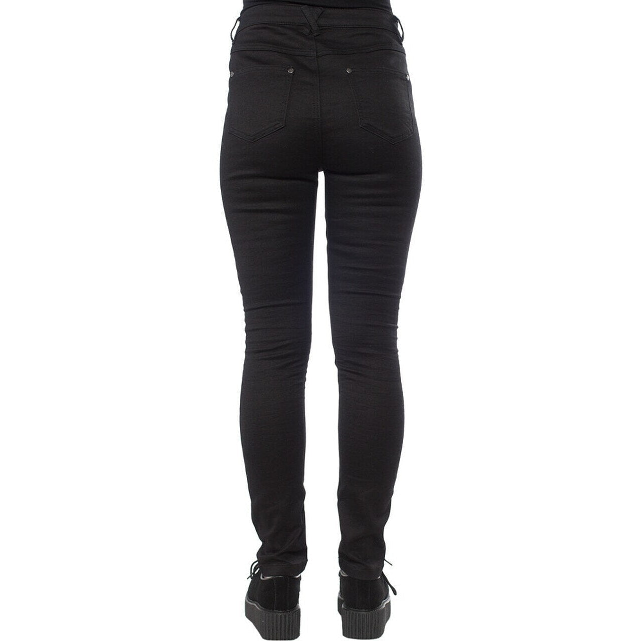 Essential 5 Pocket Womens Black Stretch Pants-Womens Leggings & Pants-Scarlett Dawn
