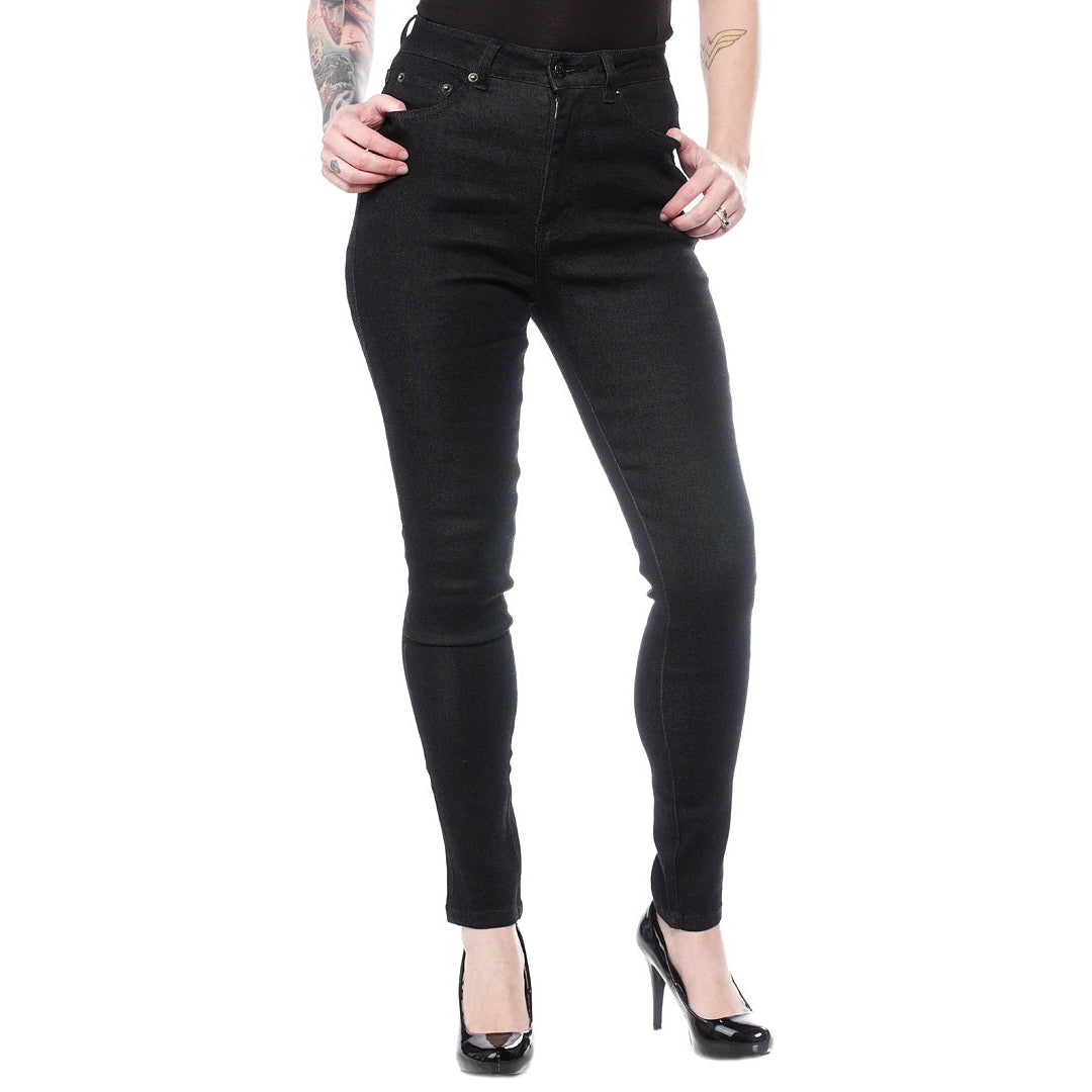 Essential Black Stretch Denim Jeans-Womens Leggings &amp; Pants-Scarlett Dawn