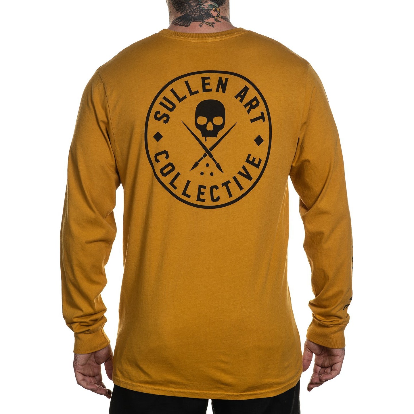 Ever Mustard Premium Long Sleeve Shirt-Mens Jumpers, Hoodies & Long Sleeves-Scarlett Dawn