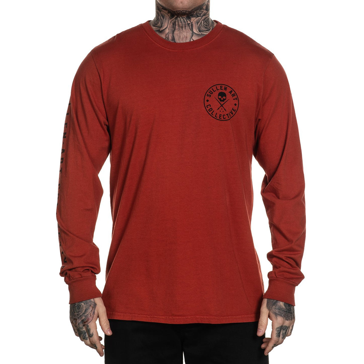 Ever Terracotta Premium Long Sleeve Shirt-Mens Jumpers, Hoodies &amp; Long Sleeves-Scarlett Dawn