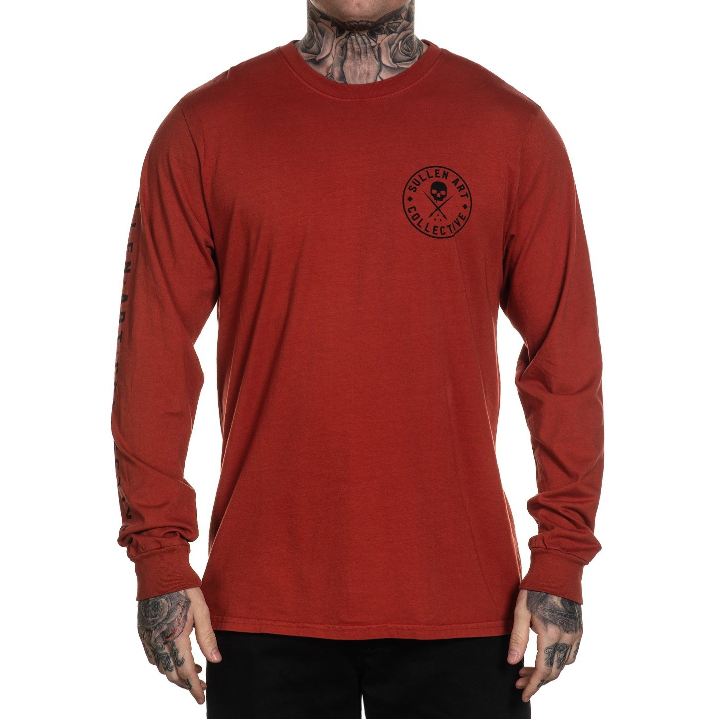 Ever Terracotta Premium Long Sleeve Shirt-Mens Jumpers, Hoodies & Long Sleeves-Scarlett Dawn