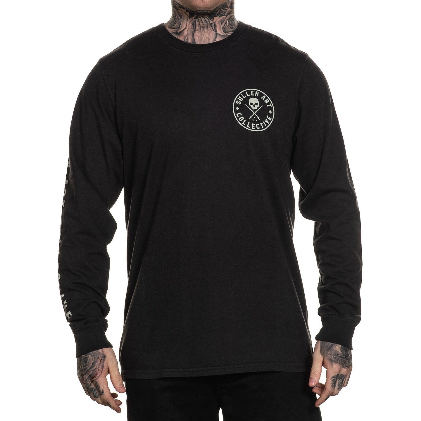 Ever Vintage Black Premium Long Sleeve Shirt-Mens Jumpers, Hoodies & Long Sleeves-Scarlett Dawn
