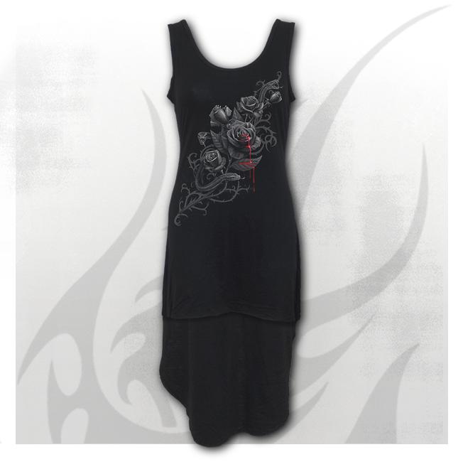 Fatal Attraction Black Low Hem Womens Dress-Womens Dresses-Scarlett Dawn