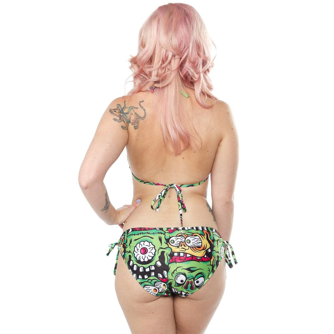 Fink Faces Womens String Bikini-Womens Swimwear-Scarlett Dawn