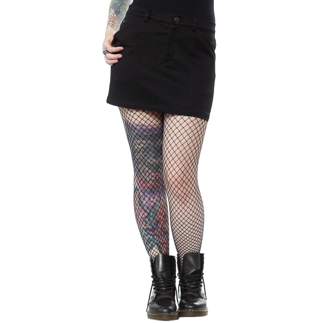 Five Pocket Black Womens Mini Skirt-Womens Shorts & Skirts-Scarlett Dawn