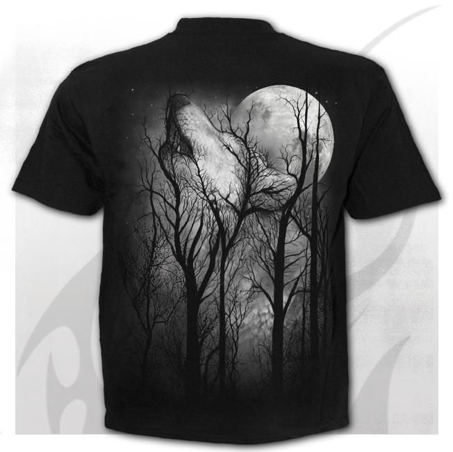 Forest Wolf Black Mens T-Shirt-Mens T-Shirts &amp; Tanks-Scarlett Dawn