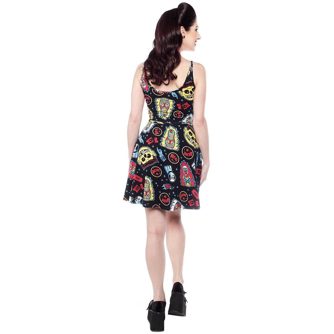 Freak Show Cami Skater Dress-Womens Dresses-Scarlett Dawn