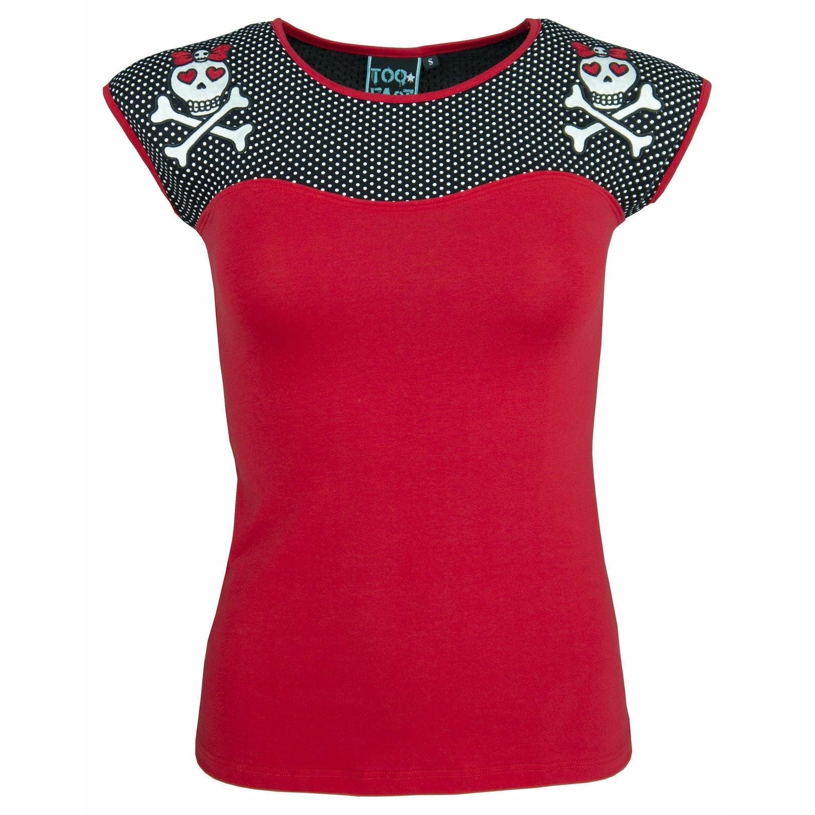 Girly Skull Dame Top-Womens Tops-Scarlett Dawn