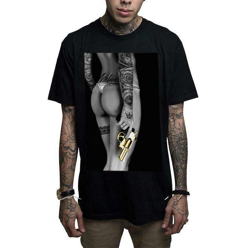 Goldie Black Mens T-Shirt-Mens T-Shirts & Tanks-Scarlett Dawn