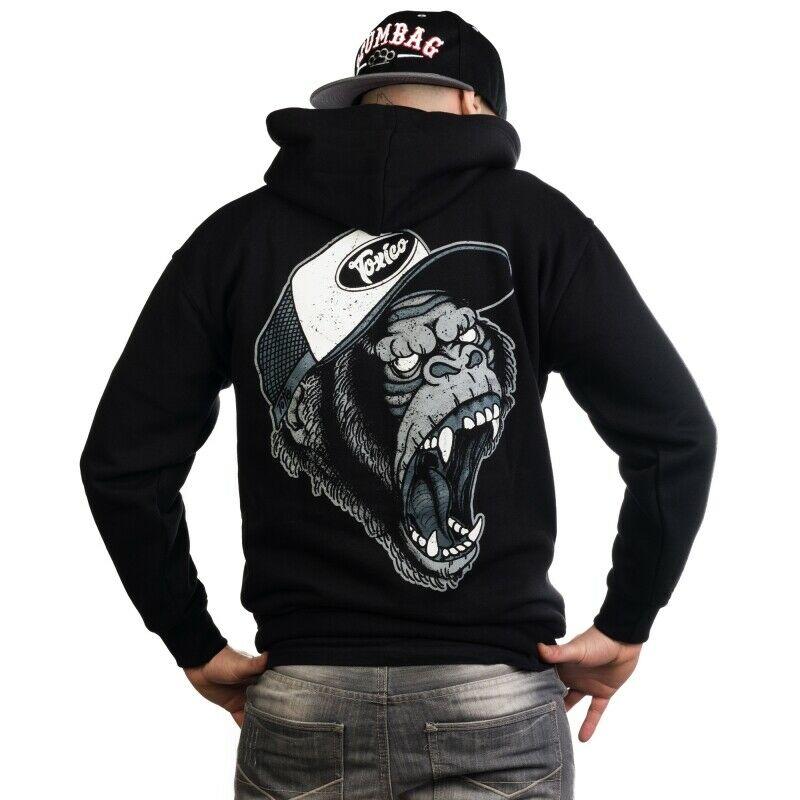 Gorilla Mens Zipped Hoodie-Mens Jumpers, Hoodies & Long Sleeves-Scarlett Dawn