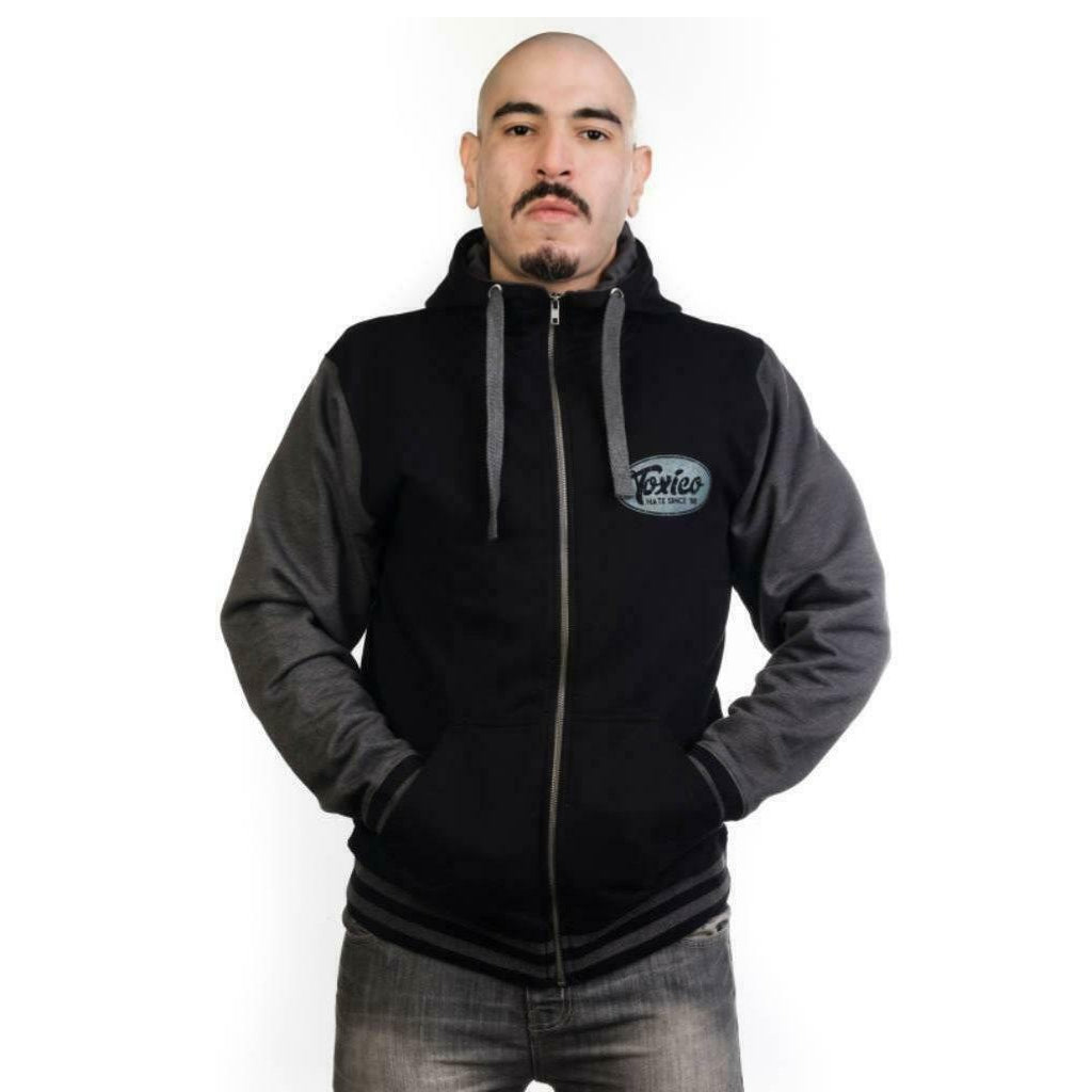 Gorilla Varsity Mens Zipped Hoodie-Mens Jumpers, Hoodies & Long Sleeves-Scarlett Dawn