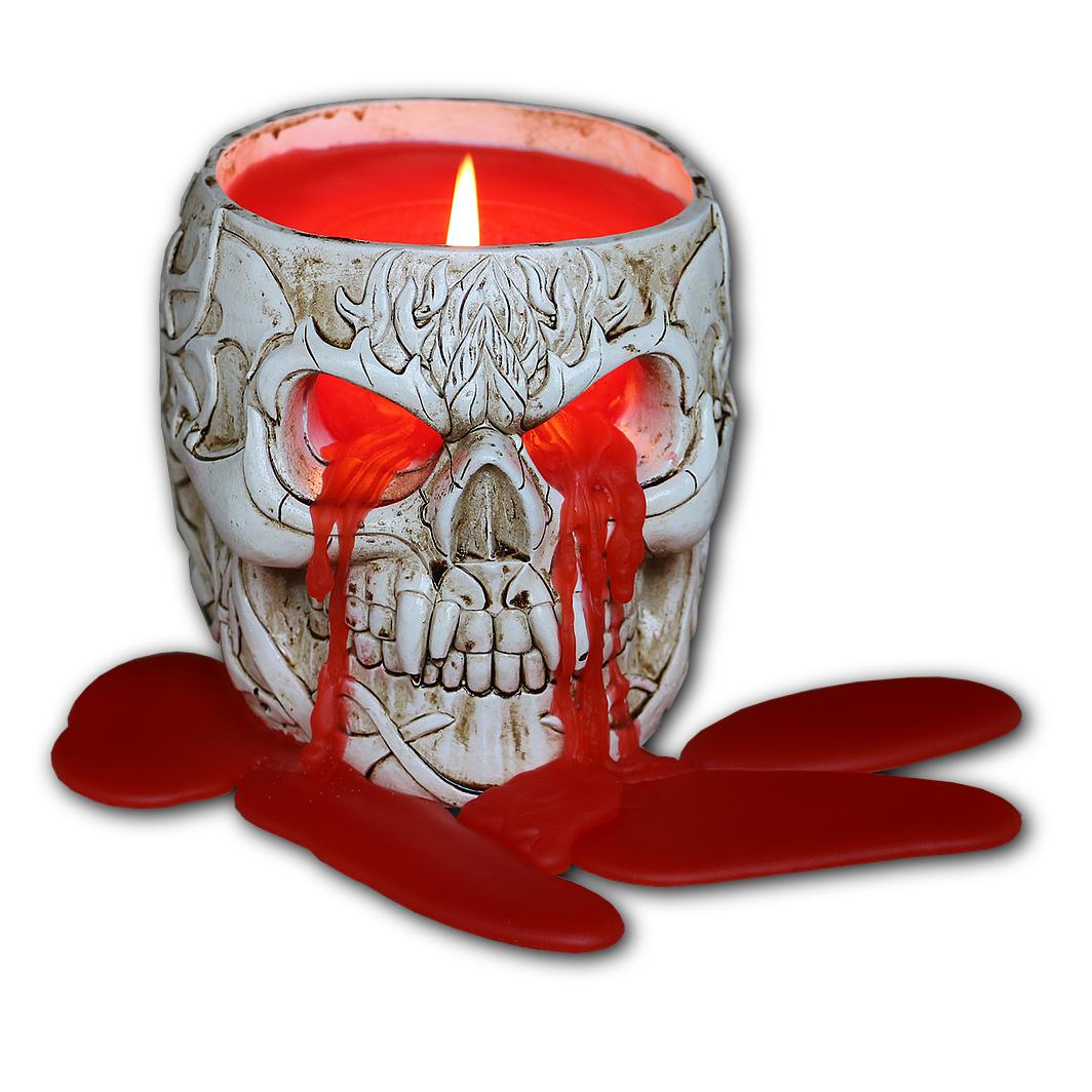 Goth Skull Candle-Candles-Scarlett Dawn