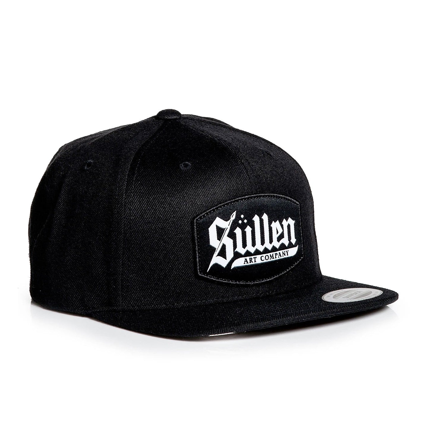 Gothic Black New Era Snapback Cap-Mens Beanies, Hats & Snapback Caps-Scarlett Dawn