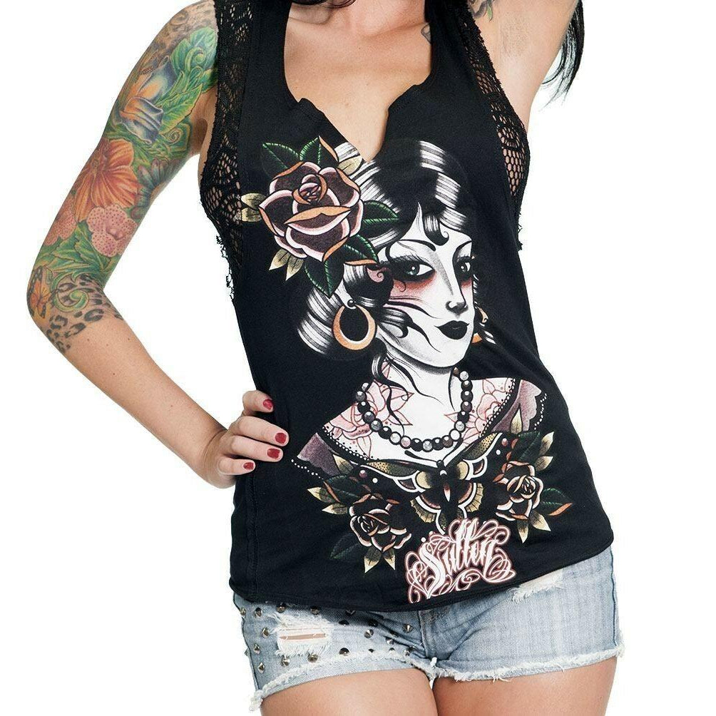 Gypsy Butterfly V-Neck Womens Top-Womens Tops-Scarlett Dawn