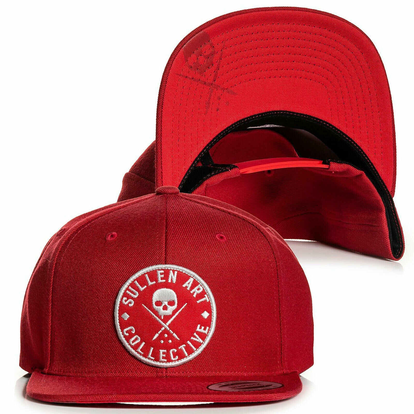 Hallmark Red Snapback Cap-Mens Beanies, Hats & Snapback Caps-Scarlett Dawn