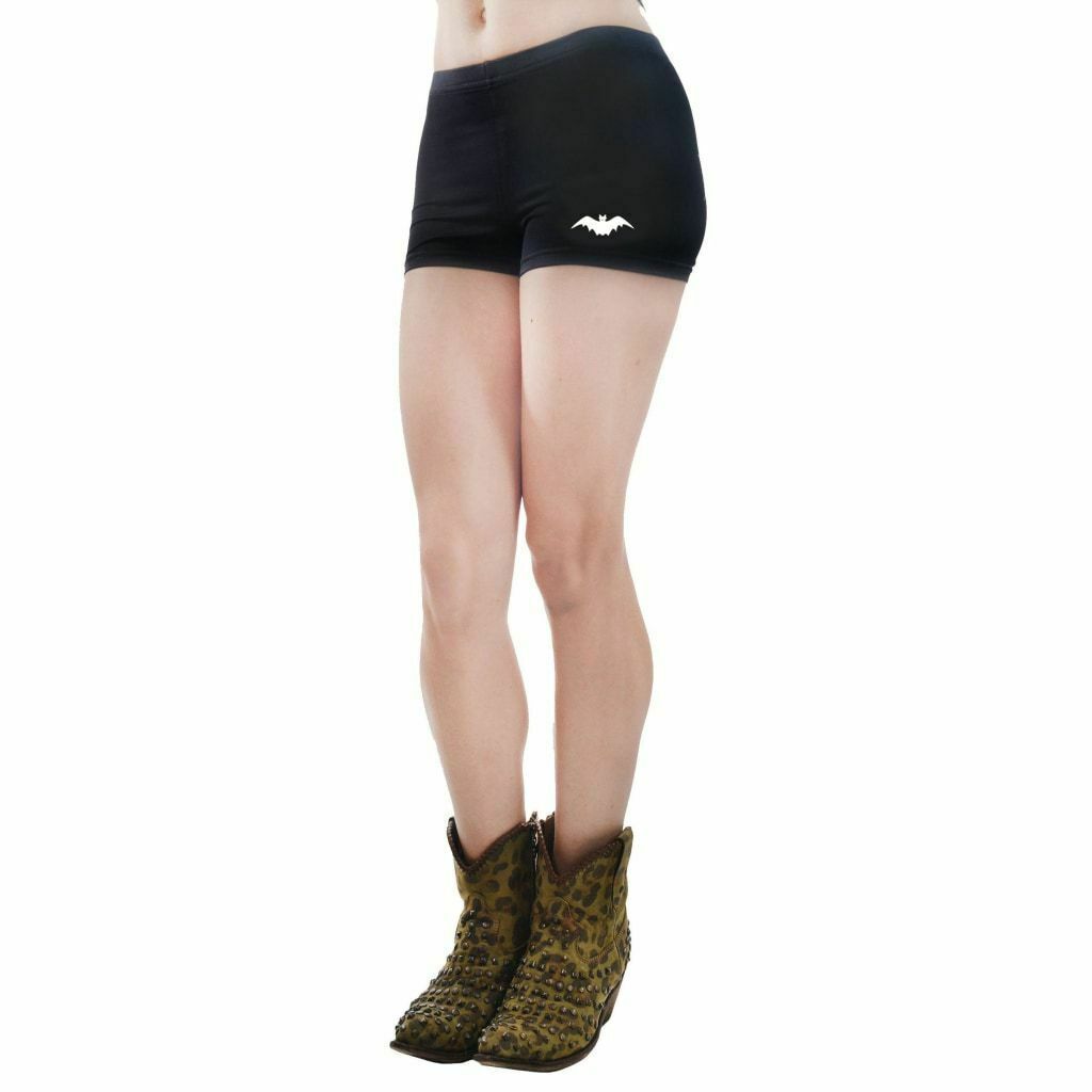 Halloween Bats Hades Womens Hot Shorts-Womens Shorts & Skirts-Scarlett Dawn